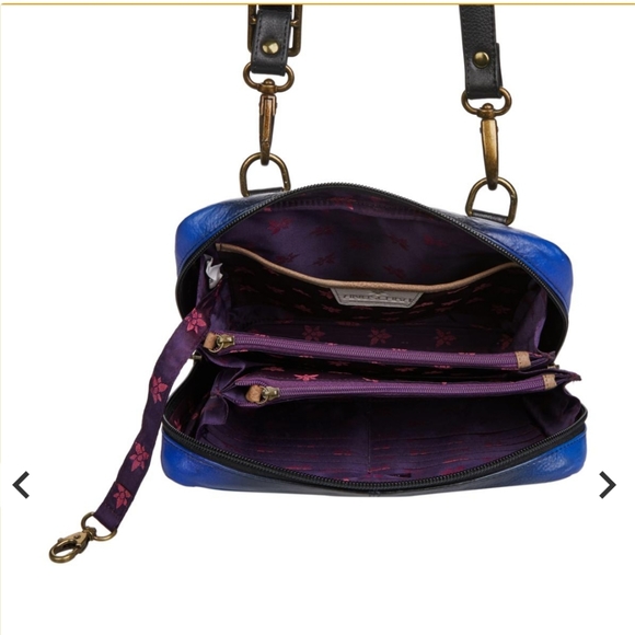 Anuschka Hand Painted Leather Crossbody Organizer - Picture 6 of 11